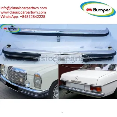 Mercedes W114 W115 Sedan S2 with the front lower bumper